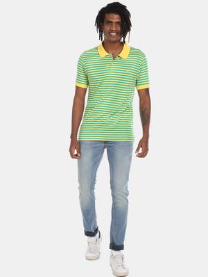 green striped polo t-shirt - 17584392 - Standard Image - 4
