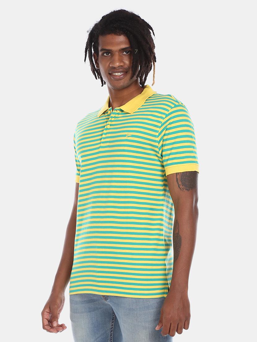 green striped polo t-shirt - 17584392 - Zoom Image - 1