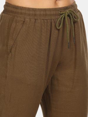 drawstring waist track pants - 17584477 - Standard Image - 5