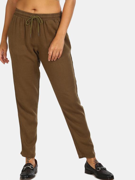 drawstring waist track pants - 17584477 - Zoom Image - 1