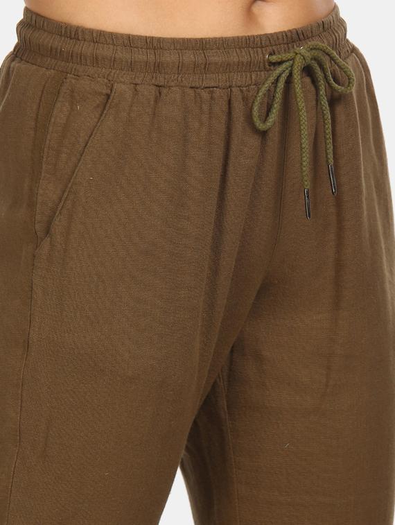 drawstring waist track pants - 17584477 - Zoom Image - 5