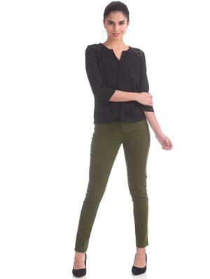 green cotton chinos trousers - 17584490 - Standard Image - 4