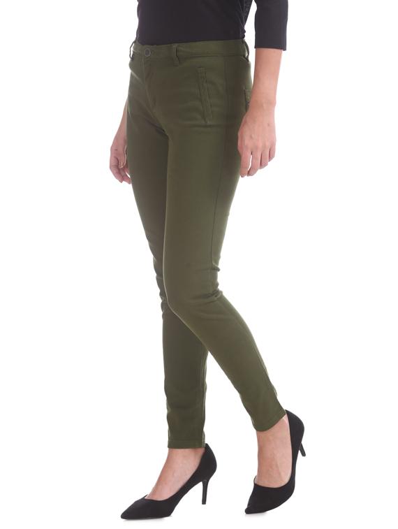green cotton chinos trousers - 17584490 - Zoom Image - 2
