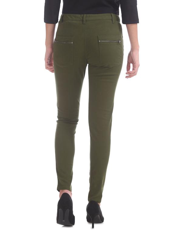 green cotton chinos trousers - 17584490 - Zoom Image - 3