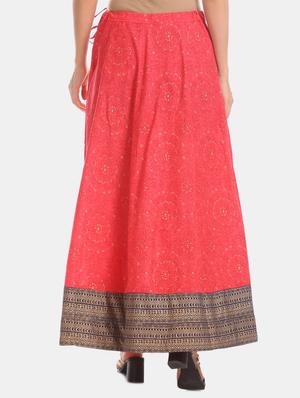 pink cotton aline skirt - 17584503 - Standard Image - 3