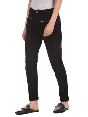 black cotton chinos trousers - 17584516 - Standard Image - 2