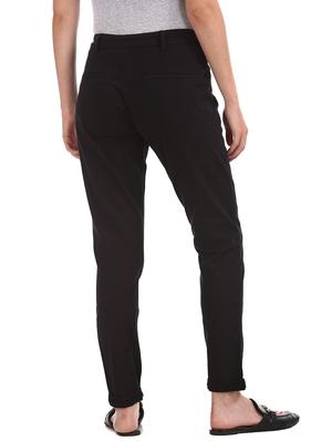 black cotton chinos trousers - 17584516 - Standard Image - 3