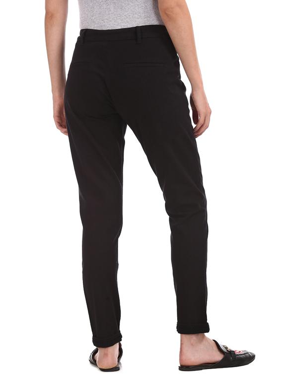 black cotton chinos trousers - 17584516 - Zoom Image - 3