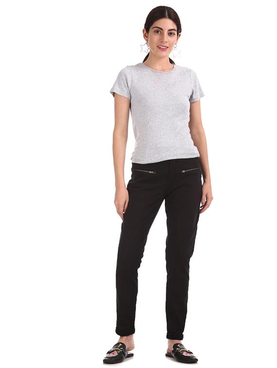 black cotton chinos trousers - 17584516 - Zoom Image - 4