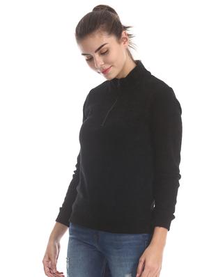 black polyester regular pullover - 17584529 - Standard Image - 2