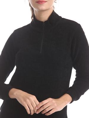 black polyester regular pullover - 17584529 - Standard Image - 5