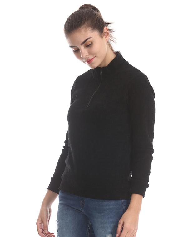 black polyester regular pullover - 17584529 - Zoom Image - 2