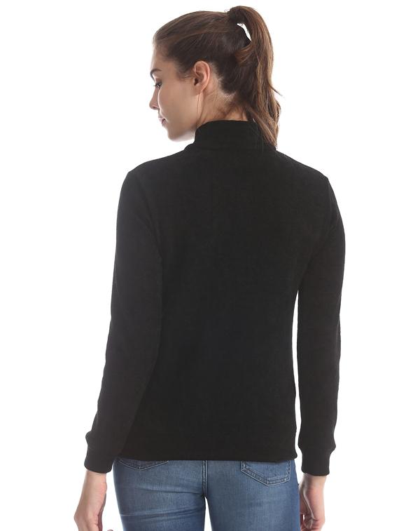 black polyester regular pullover - 17584529 - Zoom Image - 3
