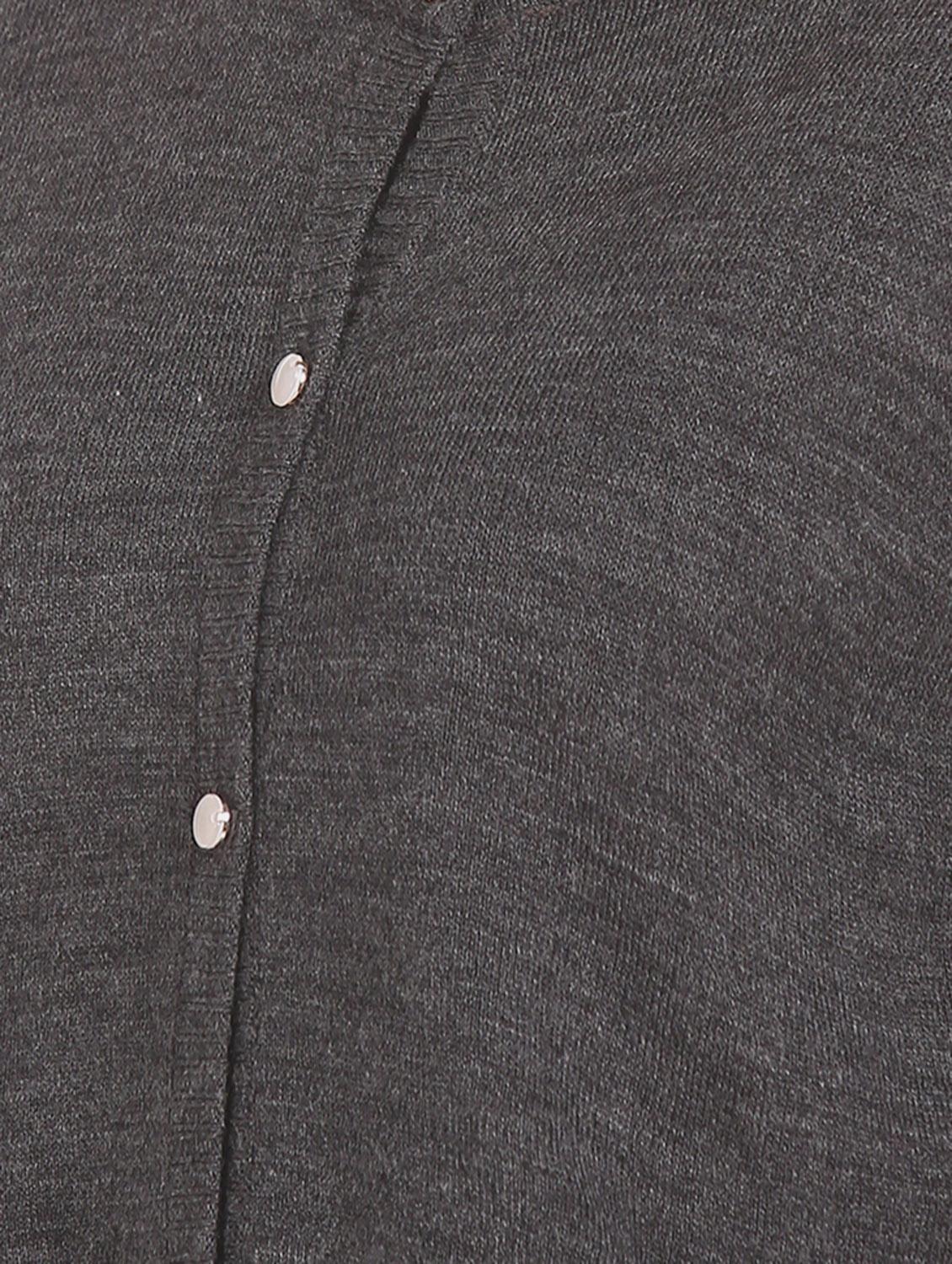 grey acrylic wool blend cardigan - 17584537 - Zoom Image - 4
