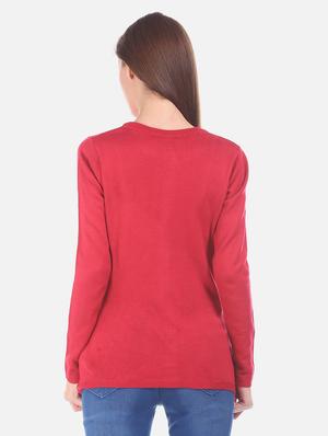 pink acrylic wool blend cardigan - 17584539 - Standard Image - 3