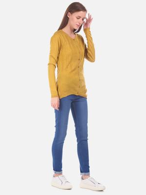 green acrylic wool blend cardigan - 17584540 - Standard Image - 4