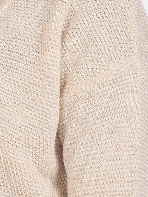 beige acrylic wool blend cardigan - 17584543 - Standard Image - 5