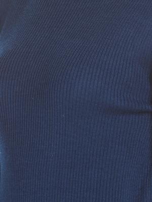 navy blue acrylic wool blend cardigan - 17584545 - Standard Image - 5