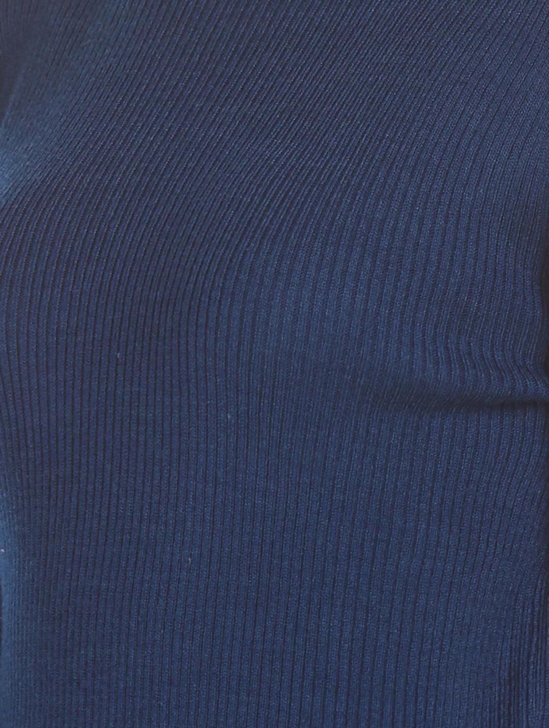 navy blue acrylic wool blend cardigan - 17584545 - Zoom Image - 5
