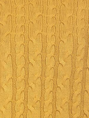 yellow acrylic wool blend cardigan - 17584551 - Standard Image - 5