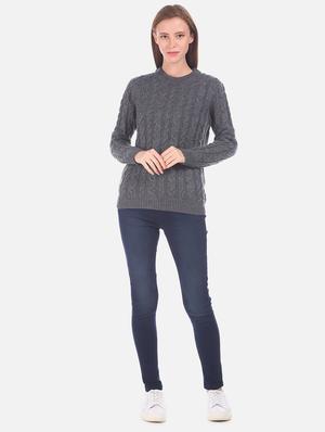 black acrylic wool blend cardigan - 17584552 - Standard Image - 4
