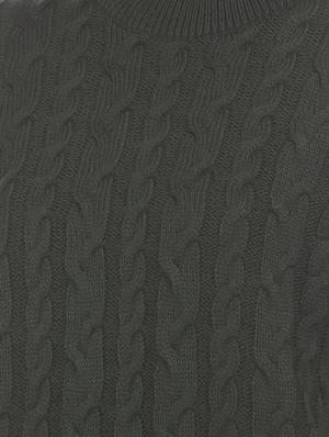 green acrylic wool blend cardigan - 17584553 - Standard Image - 5