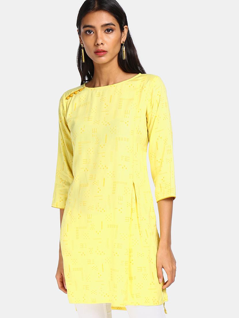 printed high-low kurta - 17584615 - Zoom Image - 1