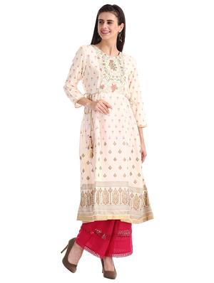 floral a-line kurta - 17584634 - Standard Image - 2