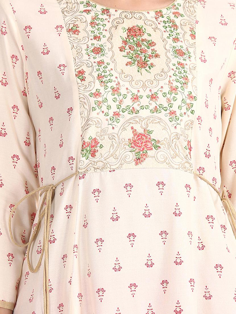 floral a-line kurta - 17584634 - Zoom Image - 4