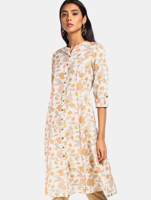 floral a-line kurta - 17584649 - Standard Image - 1