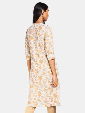 floral a-line kurta - 17584649 - Standard Image - 3