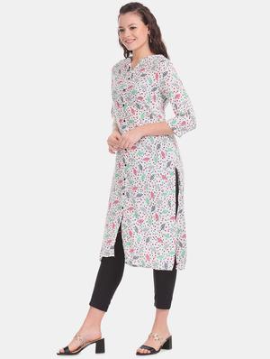 printed straight kurta - 17584665 - Standard Image - 2