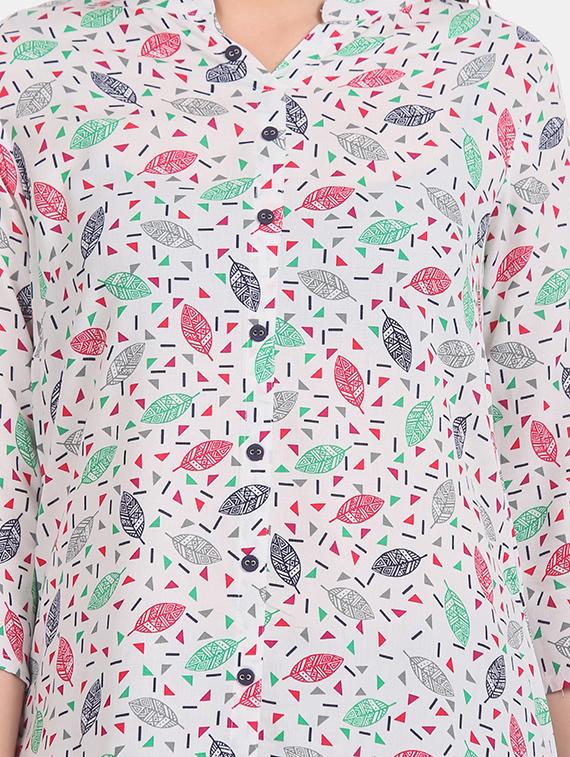 printed straight kurta - 17584665 - Zoom Image - 4