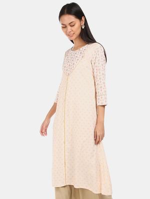 printed a-line kurta - 17584671 - Standard Image - 2