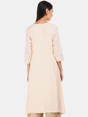 printed a-line kurta - 17584671 - Standard Image - 3