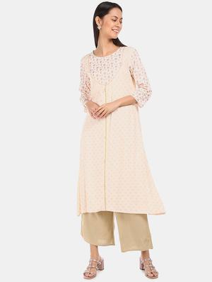 printed a-line kurta - 17584671 - Standard Image - 4