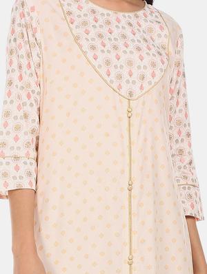 printed a-line kurta - 17584671 - Standard Image - 5