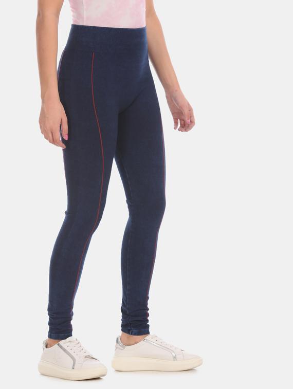 blue cotton jeggings - 17584831 - Zoom Image - 1