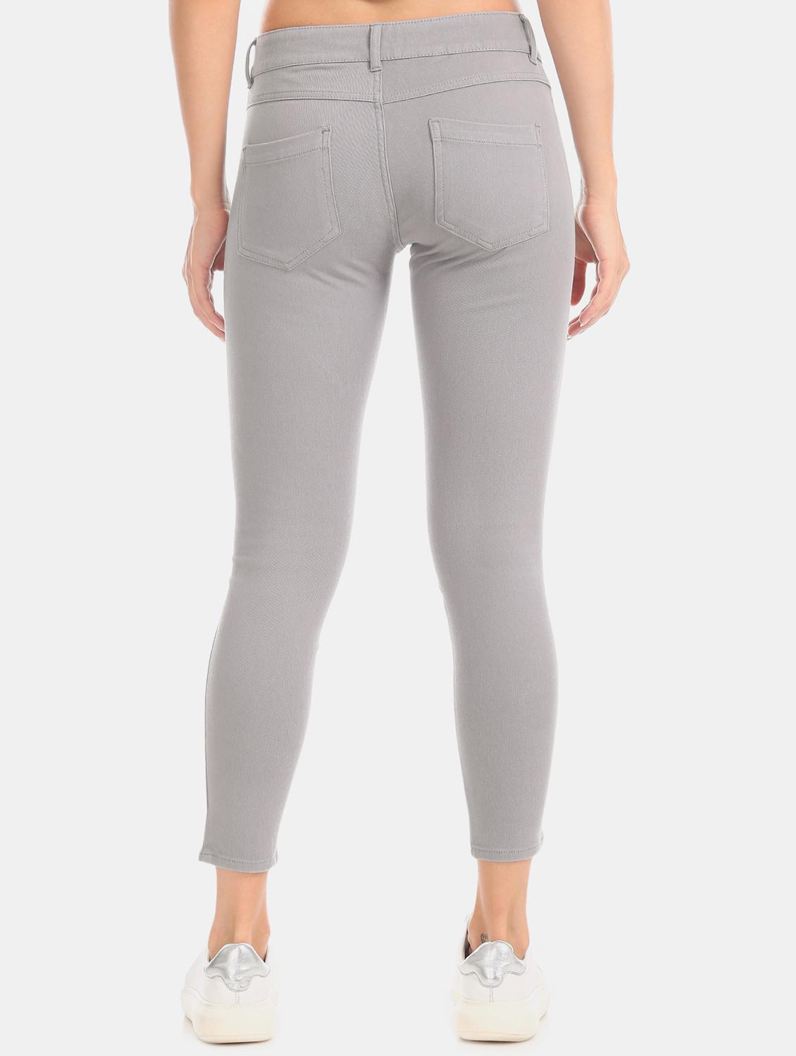 grey cotton jeggings - 17584839 - Zoom Image - 3