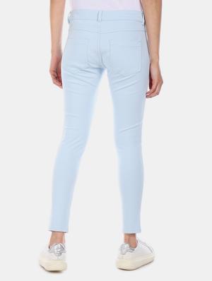 light blue cotton jeggings - 17584844 - Standard Image - 2