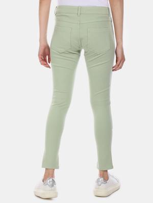 green cotton jeggings - 17584845 - Standard Image - 2