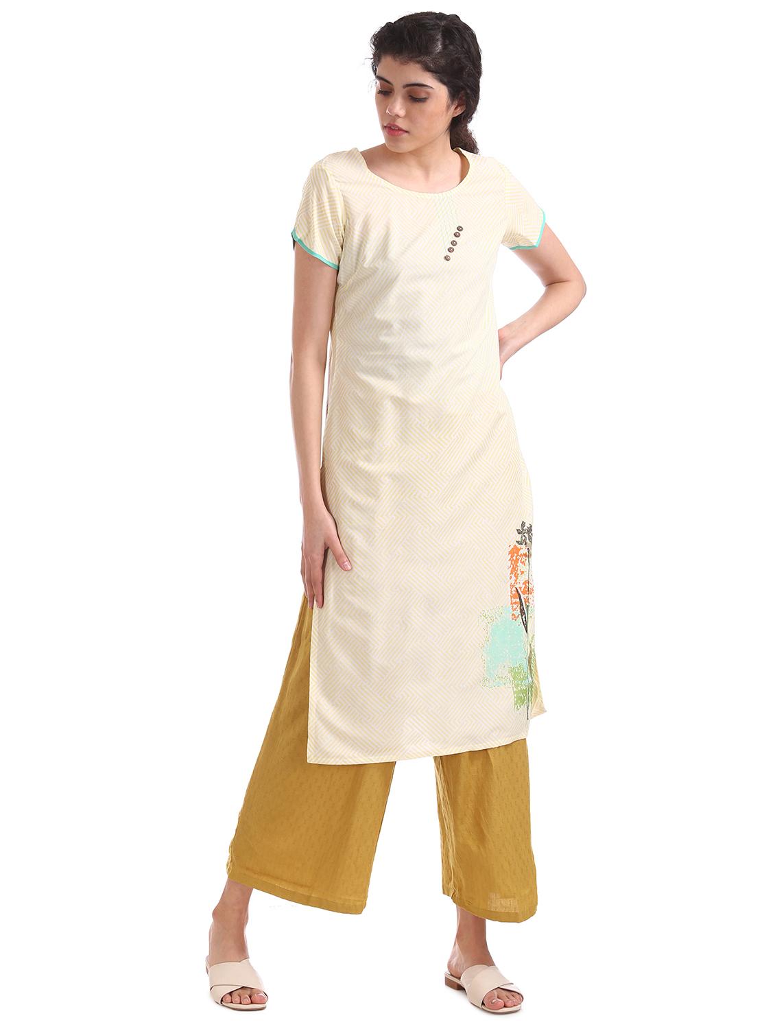mid rise solid palazzo - 17584856 - Zoom Image - 4