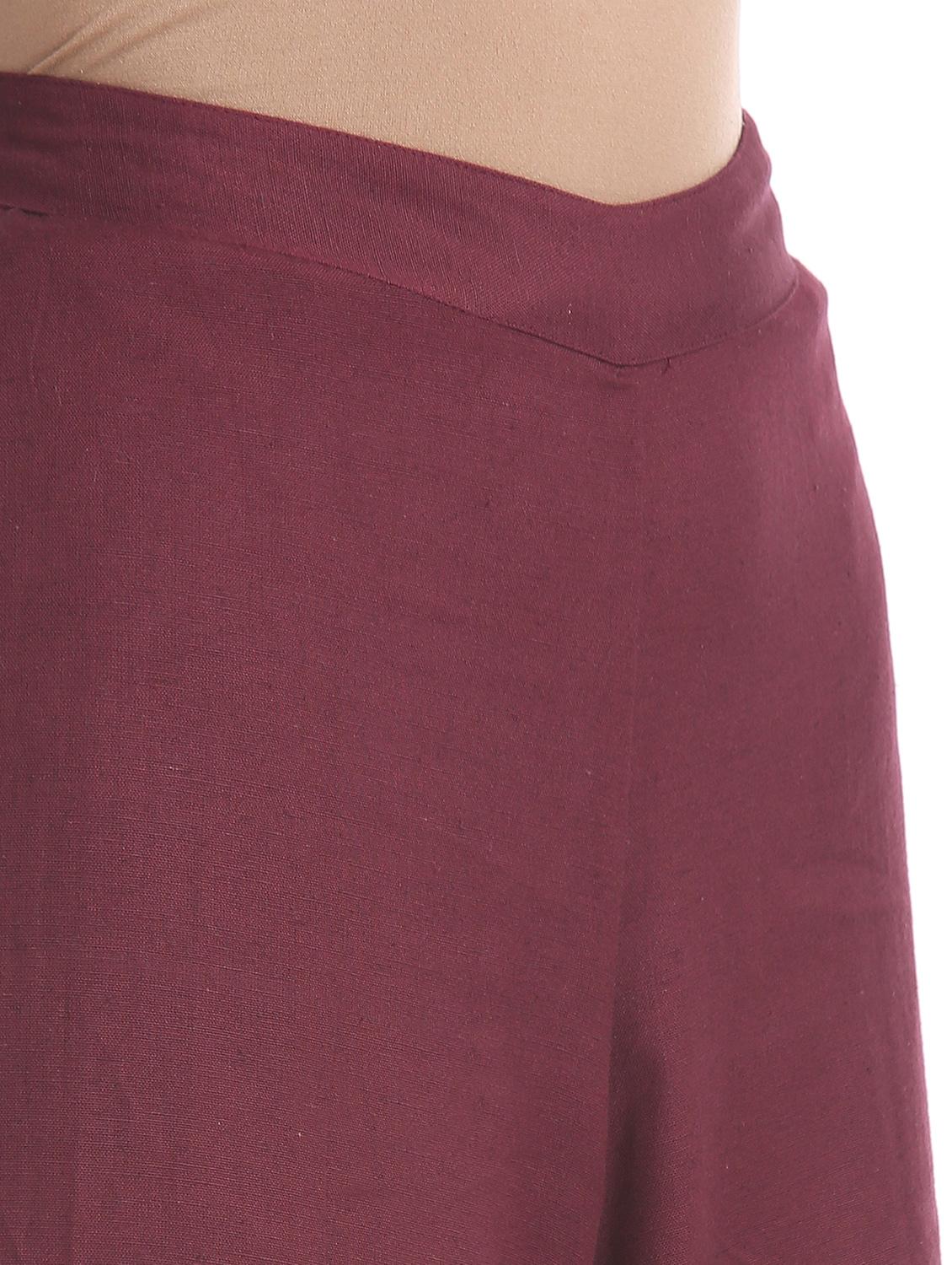 red rayon straight palazzo - 17584862 - Zoom Image - 5