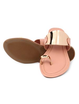 pink synthetic slip on sandals - 17584945 - Standard Image - 5