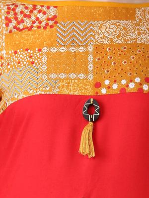 printed straight kurta - 17585079 - Standard Image - 4