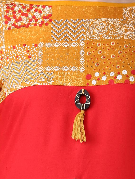 printed straight kurta - 17585079 - Zoom Image - 4