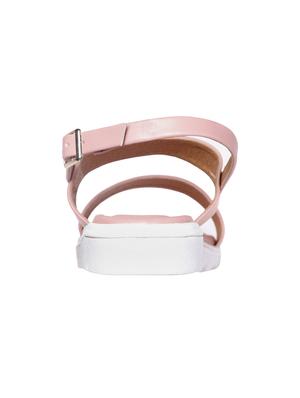 pink leatherette back strap sandals - 17585082 - Standard Image - 2