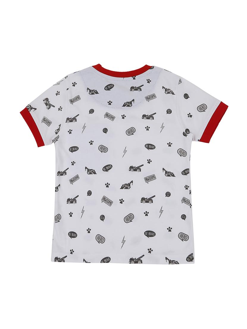round neck printed t-shirt - 17585161 - Zoom Image - 2