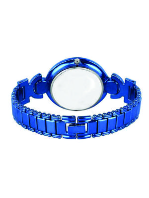k-40 diamond studded blue color hearts love bracelet watch for women's analog watch - for girls - 17585212 - Standard Image - 3