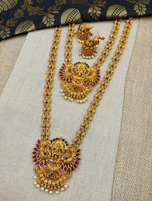 gold zinc combo necklace - 17585411 - Standard Image - 1